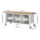 Rau Banc de travail mobile 8573, L2000xP700xH880mm, 9x tiroirs-TA