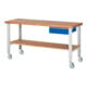 Rau Banco da lavoro mobile regolabile in altezza 7001A7, L2000xP700xA950-1000mm-1