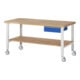 Rau Banco da lavoro mobile regolabile in altezza 7001A7, L2000xP900xA950-1000mm-1