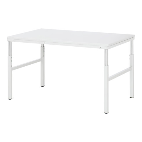 Rau Basistisch Serie E, B1500xT900xH650-1000mm, höhenverstellbar, EGB-Melamin-Platte 28mm