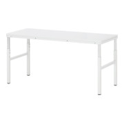 Rau Basistisch Serie E, B1800xT700xH650-1000mm, höhenverstellbar, EGB-Melamin-Platte 28mm