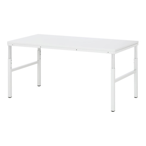 Rau Basistisch Serie E, B1800xT900xH650-1000mm, höhenverstellbar, EGB-Melamin-Platte 28mm