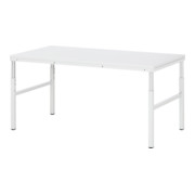 Rau Basistisch Serie E, B1800xT900xH650-1000mm, höhenverstellbar, EGB-Melamin-Platte 28mm