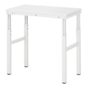 Rau Basistisch Serie E, H650-1000mm, höhenverstellbar, EGB-Melamin-Platte 28mm