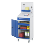 Rau Beistellschrank Stehpult 04, B650xT520xH1235/1345/1895mm, mobil-3