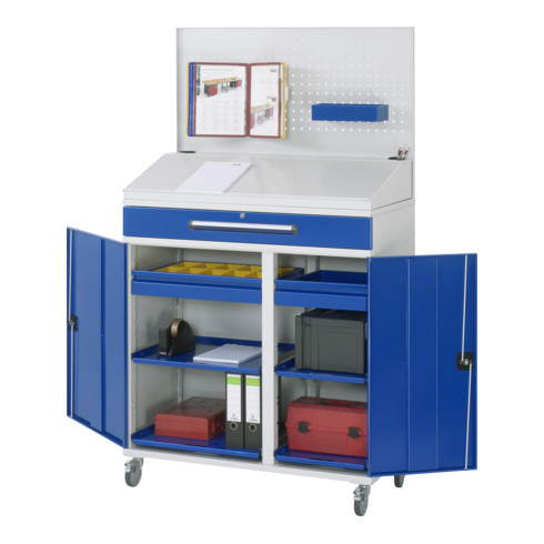 Rau Beistellschrank Stehpult 04T, B1100xT520xH1895mm, mobil