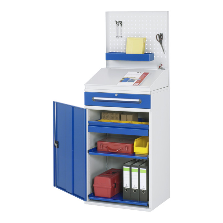 Rau Beistellschrank-Stehpult - Modell 04 BxTxH 650x520x1110/1220/1770mm