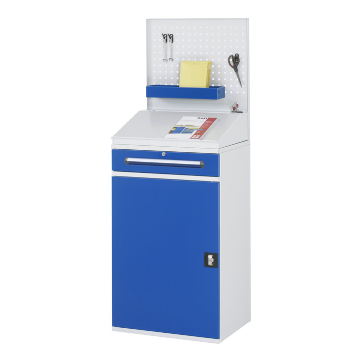 Rau Beistellschrank-Stehpult - Modell 04 BxTxH 650x520x1110/1220/1770mm
