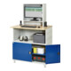 Rau Bureau informatique 1022 avec boîtier moniteur P300mm, L1100xP790xH1840mm-4