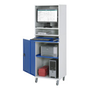 Rau Computer-Schrank 65 mit Monitorgehäuse T520 mm, B650xT520xH1895mm, mobil