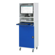 Rau Computer-Schrank 65 mit Monitorgehäuse T520 mm, B650xT520xH1895mm, mobil-3