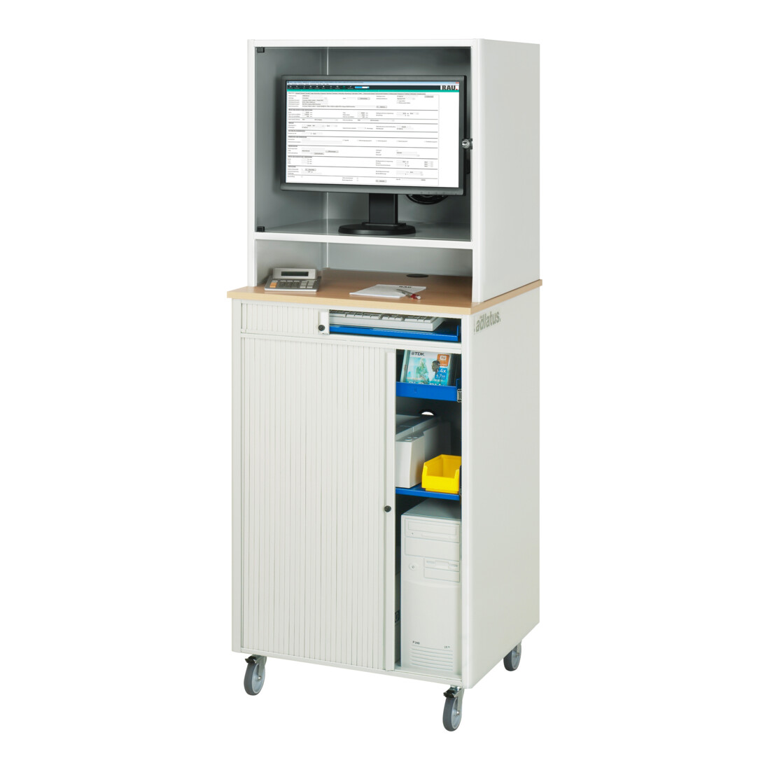 Rau Computer-Station 2075, L720xP660xH1850mm