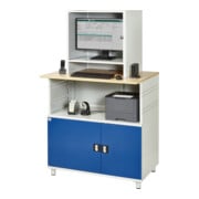Rau Computer-Tisch 1022 mit Monitorgehäuse T550 mm, B1100xT790xH1840mm-4