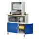 Rau Computer-Tisch 1023 mit Monitorgehäuse T550mm, B1100xT790xH1890mm, mobil-5