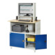 Rau Computer-Tisch mit Monitorengehäuse stationär BxTxH 1100x800x1100/1810mm-5