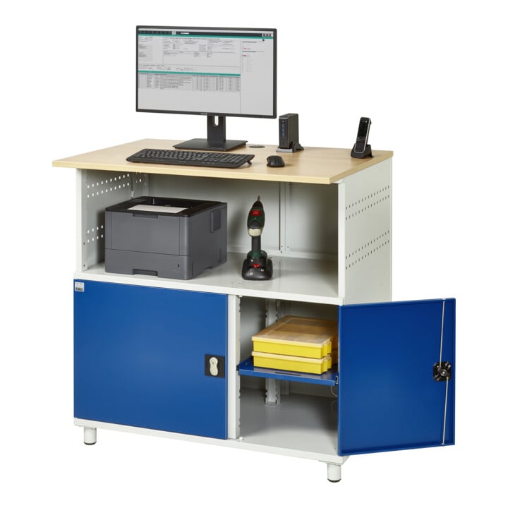 Rau Computer-Tisch ohne Monitorengehäuse stationär BxTxH 1100x800x1100mm