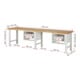 Rau Établi 7123A1, L3000xP900xH840mm, 4x tiroirs-TA