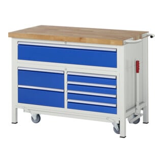 Rau Établi avec châssis 8921, T700×H880mm, 5 tiroirs-TA