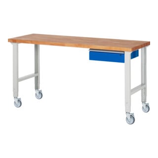 Rau Établi mobile réglable en hauteur 7001A1, L2000xP700xH950-1000mm