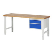Rau Établi 7123A1, H790-1140mm, réglable en hauteur, 2 tiroirs-TA-1