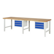 Rau Établi 7127A1, H790-1140mm, hauteur réglable, 6 tiroirs-TA
