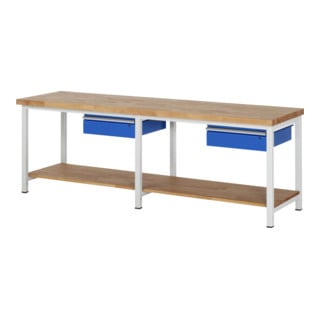 Rau Établi 8001A7, H840-1040mm, réglable en hauteur, 2 tiroirs-TA