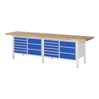 Rau Établi 8479A2, H840-1040mm, réglable en hauteur, 16 tiroirs-TA