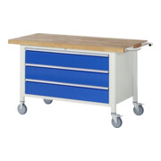 Rau Fahrbare Werkbank 8357, T700xH880mm, 3x Schublade-TA
