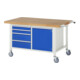 Rau Fahrbare Werkbank 8470, T900xH880mm, 4x Schublade-TA, 1x Tür-1