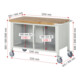 Rau Fahrbare Werkbank 8477, B1250xT700xH880mm, 8x Schublade-TA