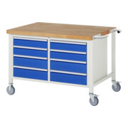 Rau Fahrbare Werkbank 8477, H880mm, 8x Schublade-TA
