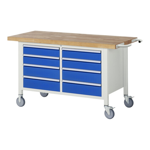 Rau Fahrbare Werkbank 8477, H880mm, 8x Schublade-TA