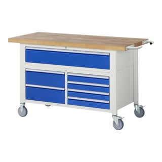 Rau Fahrbare Werkbank 8921, H880mm, 7x Schublade-TA