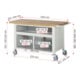 Rau Fahrbare Werkbank 8921, B1500xT700xH880mm, 7x Schublade-TA