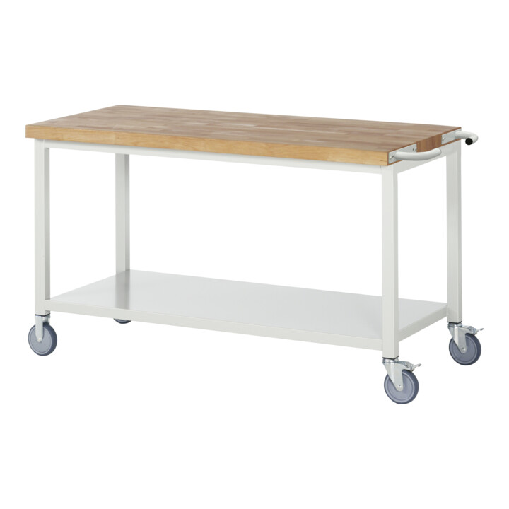Set Rau Fahrbare Werkbank, BxTxH 1500x700x880 mm + System-Aufbau Komplettset 01