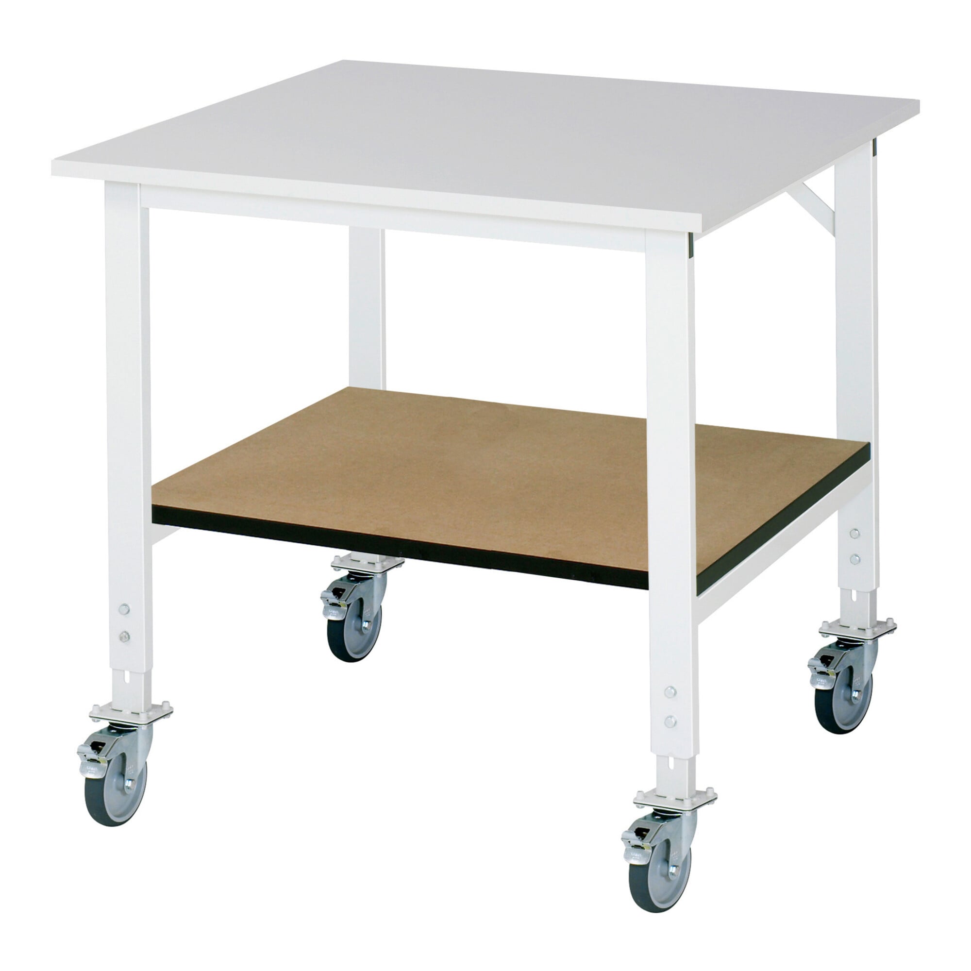 Rau Fahrbarer Arbeitstisch (HV) Tom KM-01, B1000xT1000xH910-1230mm, M-Platte-22mm