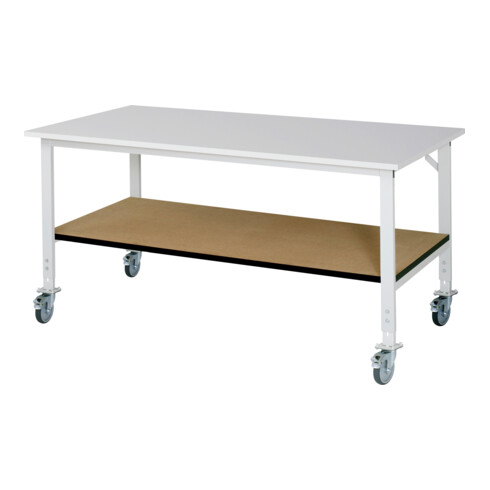 Rau Fahrbarer Arbeitstisch (HV) Tom KM-01, B2000xT1000xH910-1230mm, M-Platte-22mm