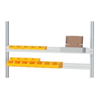 Rau Halteschiene Serie E, B1200xT25xH80mm, RAL7035