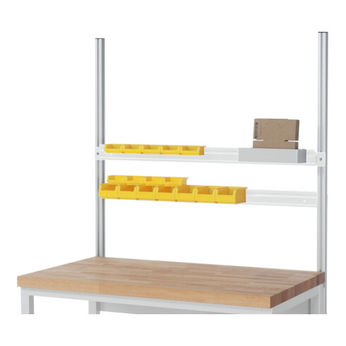 Rau Halteschiene Serie E, B1500xT25xH80mm, RAL7035