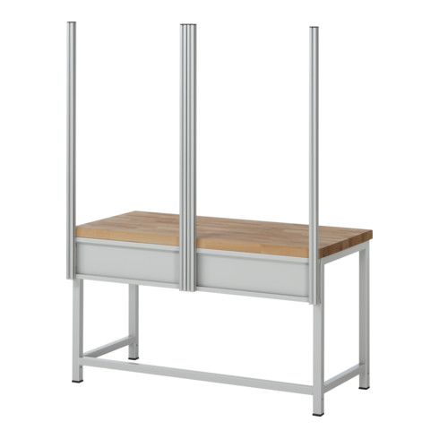 Rau Kit de fixation pour établi Largeur du système 1250+1250mm