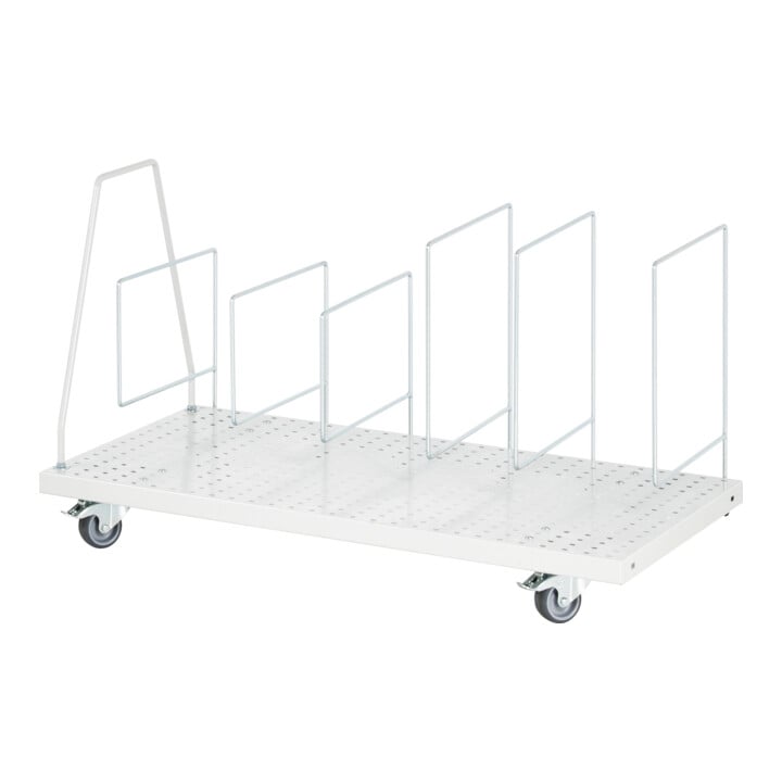 Rau Magazin de cartons, mobile, L750(665)xP650xH615mm, RAL7035