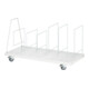 Rau Magazine en carton, mobile, L1250(1165)xP650xH615mm, RAL7035-3