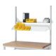 Rau Metallablage neigbar E, B1200(1080)xT300xH160mm, RAL7035-3