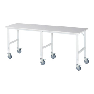 Rau Mobiele Werkbank (HV) Tom (6 LR), B2500xD800xH910-1230mm, M-Plaat-22mm