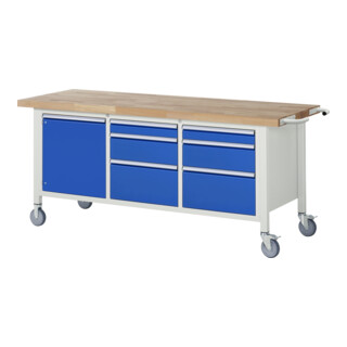 Rau Mobiele Werkbank Model 8570 BxDxH 2000x700x880mm
