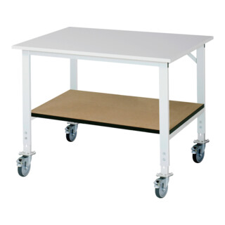 Rau Mobiele Werktafel (HV) Tom KM-01, B1250xD1000xH910-1230mm, M-Plaat-22mm