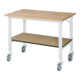 Rau Mobiele Werktafel (HV) Tom KM-01, B1250xD800xH910-1230mm, B-Blad-25mm-1