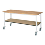 Rau Mobiele Werktafel (HV) Tom KM-01, B2000xD800xH910-1230mm, B-Blad-25mm
