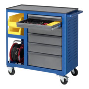 Rau Rollwerkbank Metall-Top mit 6 Schubladen 2 Ablagefächer-3