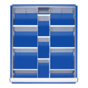 Rau Schubladen-Einteilungs-Set Schublade-L H 60-90mm 2 Trenn + 9 Steckwände